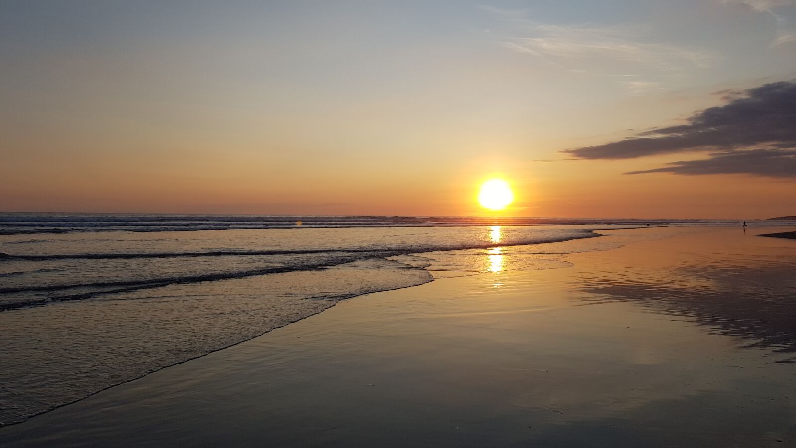 Samsung Galaxy S8+ sample photo. Sunset, beach, costa photography