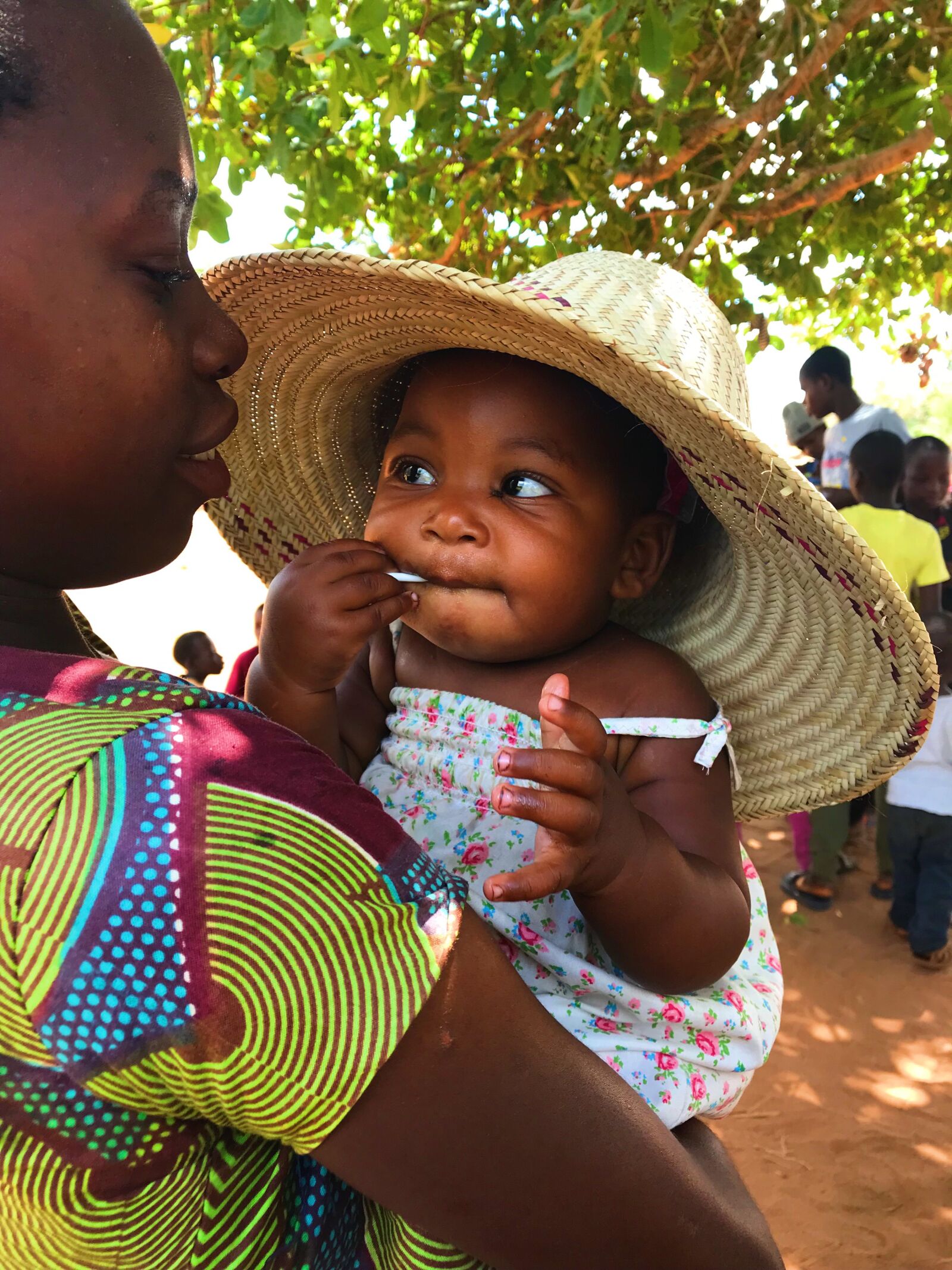 iPhone 7 Plus back dual camera 3.99mm f/1.8 sample photo. African, mother, baby photography
