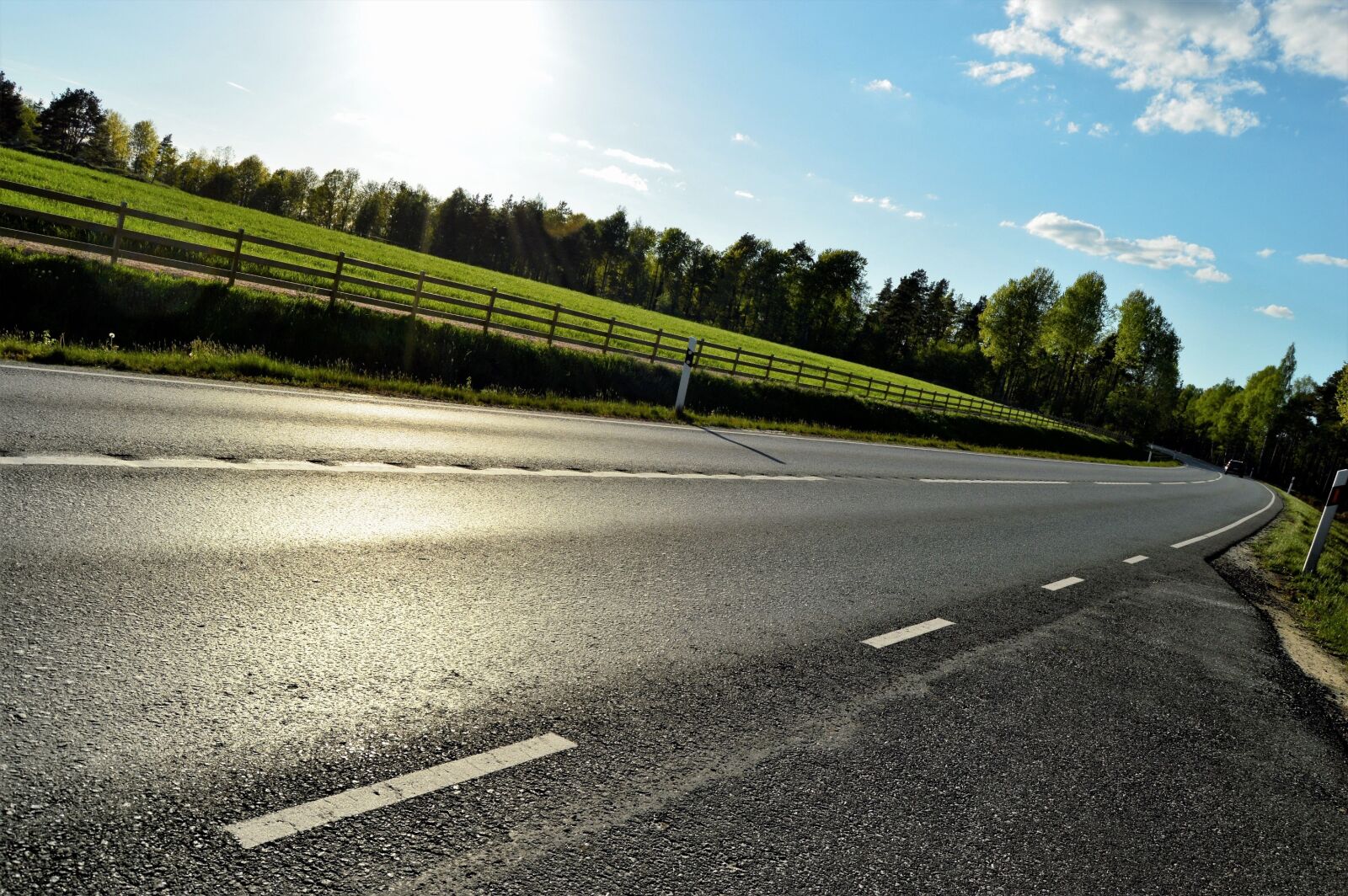 Nikon D3200 sample photo. Drive, road, summer photography