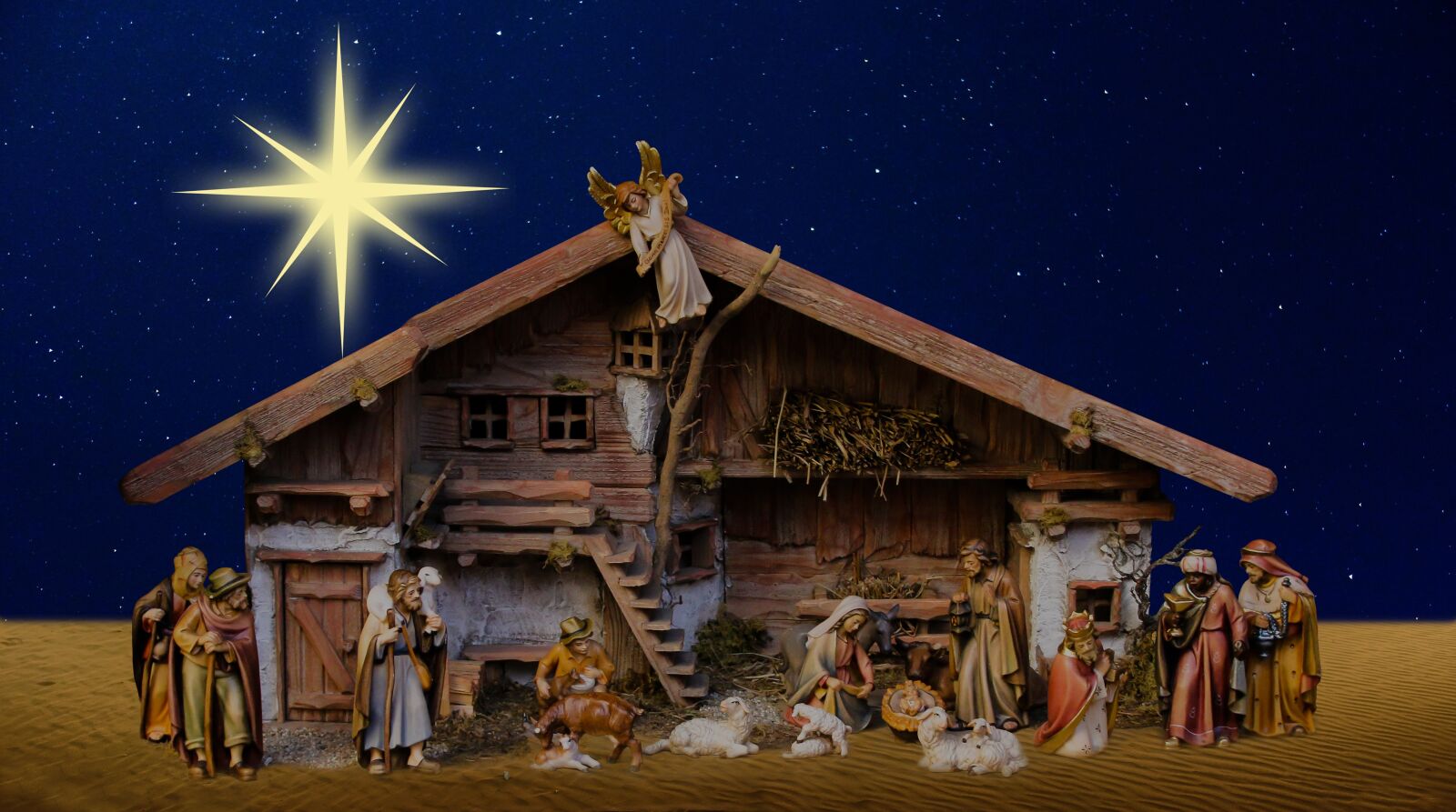 Canon EOS 70D sample photo. Christmas, nativity scene, crib photography