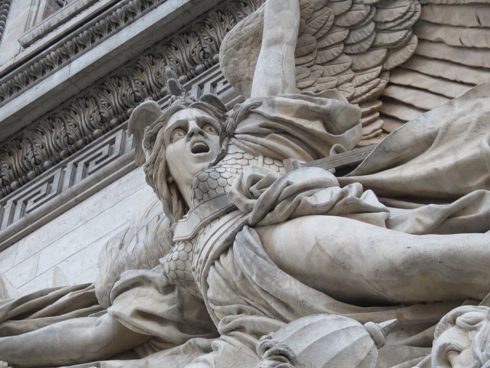 Canon PowerShot SX40 HS sample photo. Angel, arc de triomphe photography