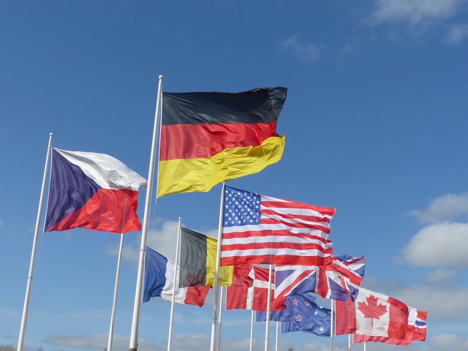 Panasonic Lumix DMC-FZ200 sample photo. Flags, allliés, landing photography