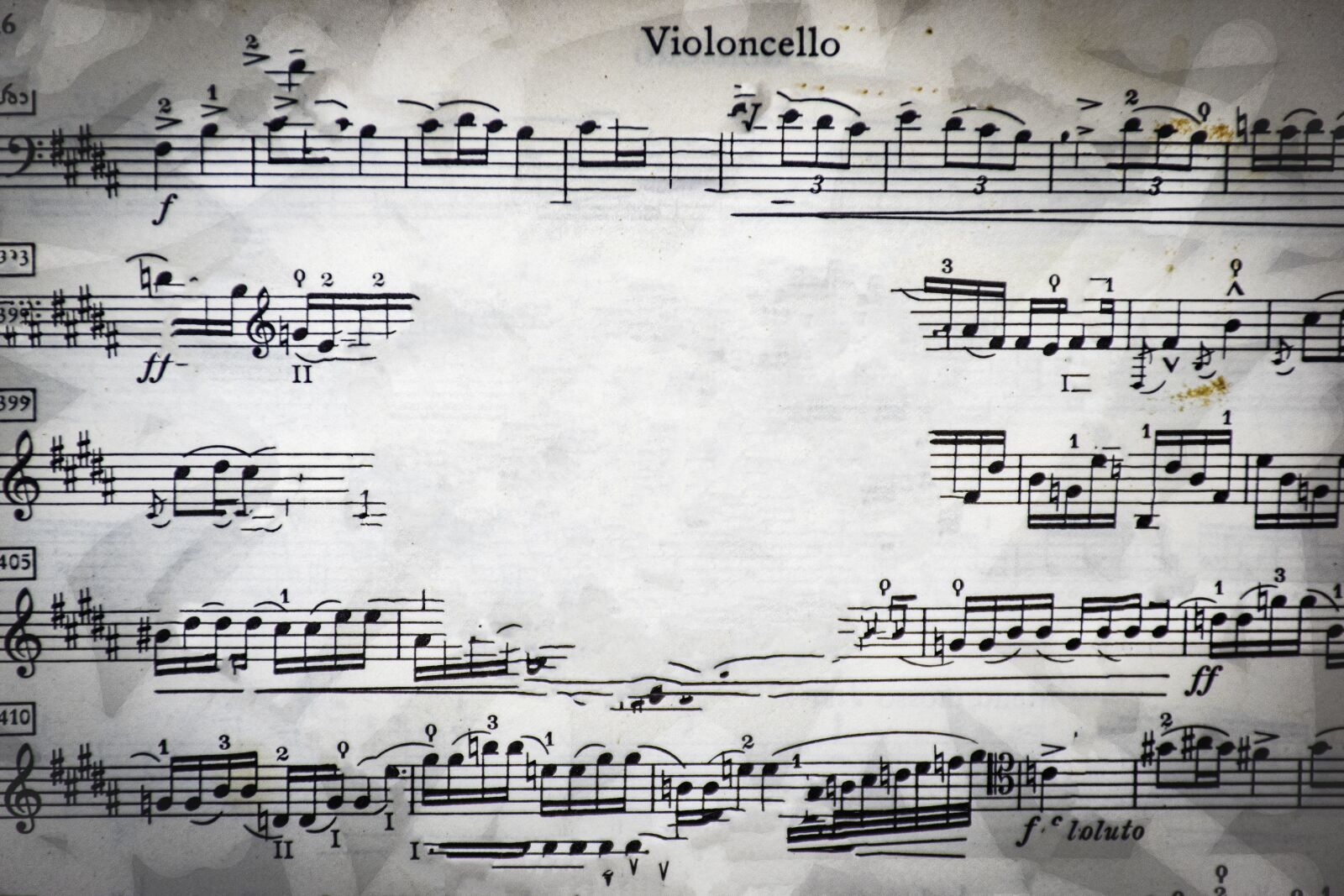 Nikon D5600 sample photo. Cello, music sheet, faded photography