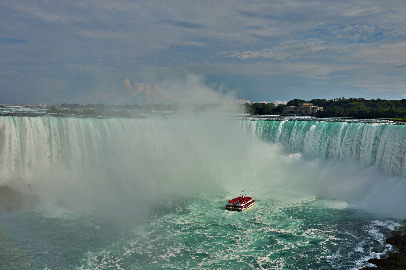 Nikon D3200 sample photo. Niagara falls, boat, water photography