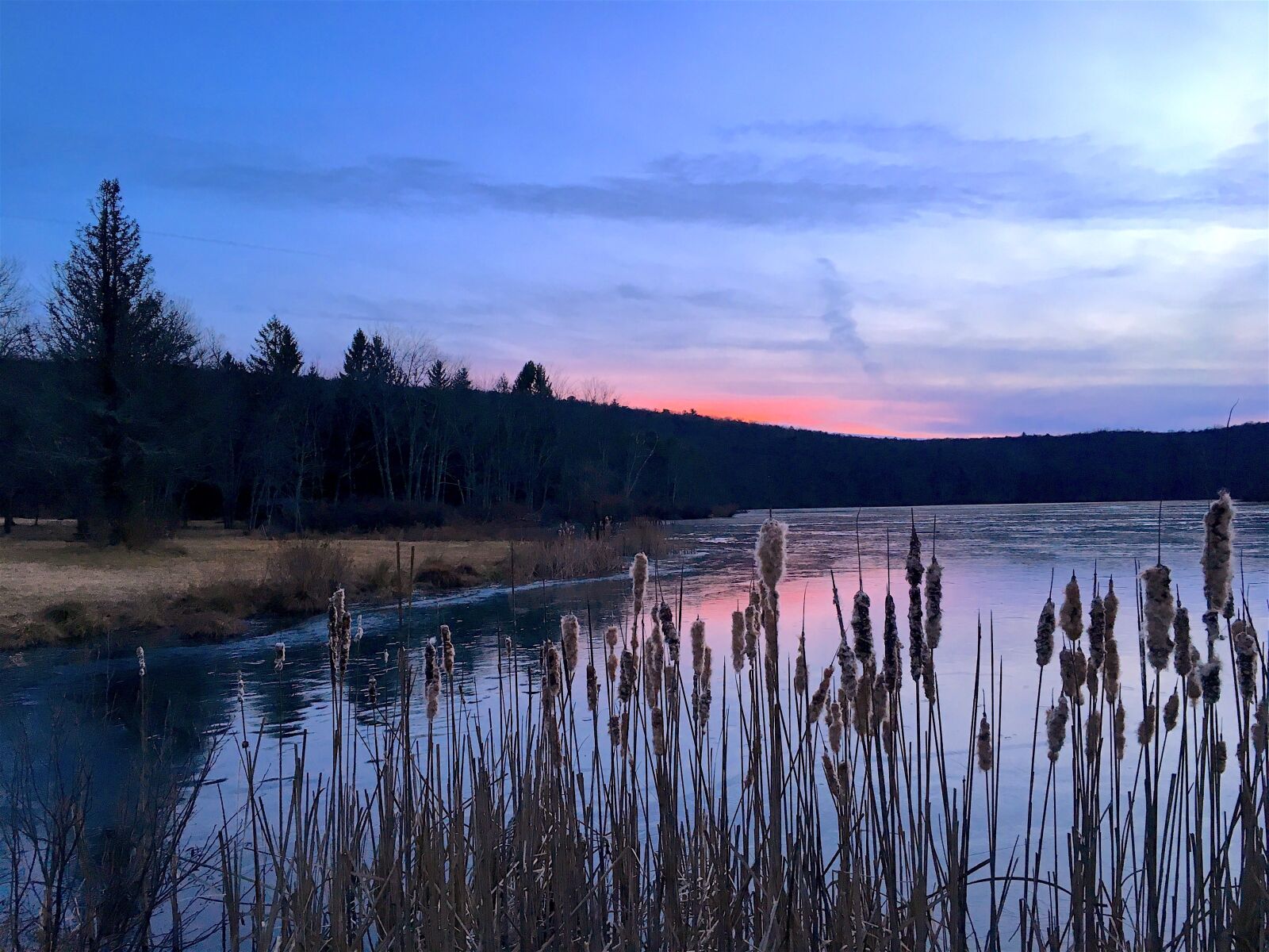 Apple iPhone 6s sample photo. Ice, sunset, lake photography