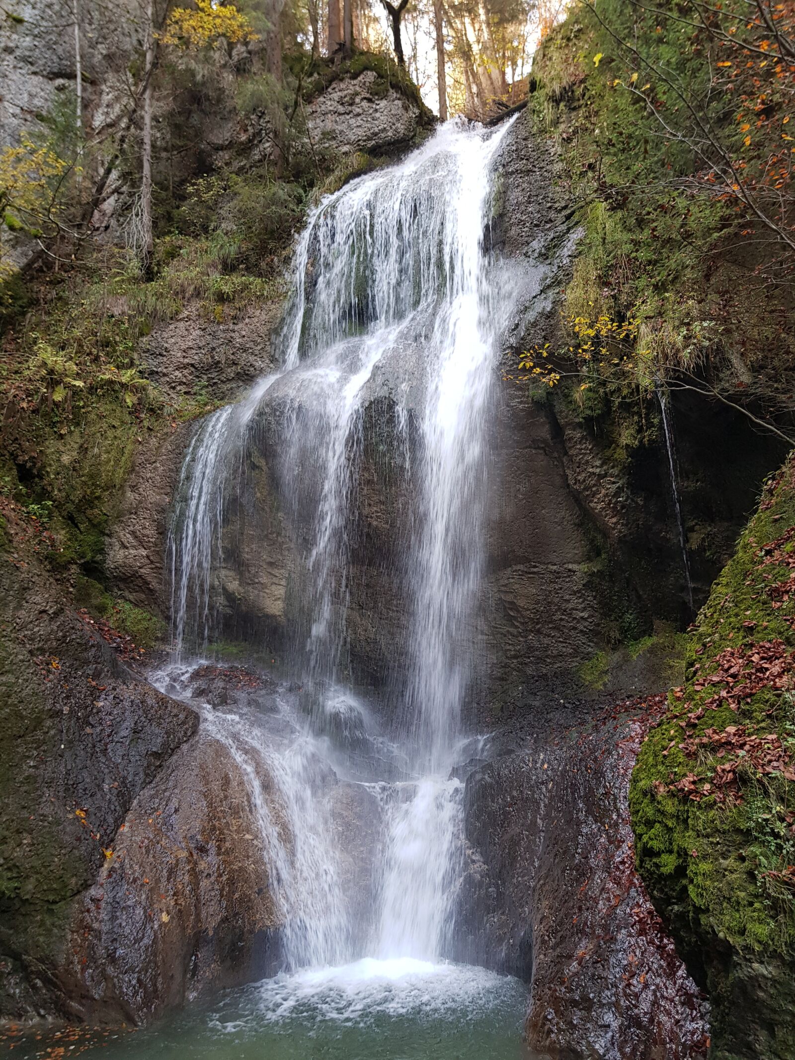 Samsung Galaxy S8 sample photo. Waterfall, nature, autumn photography