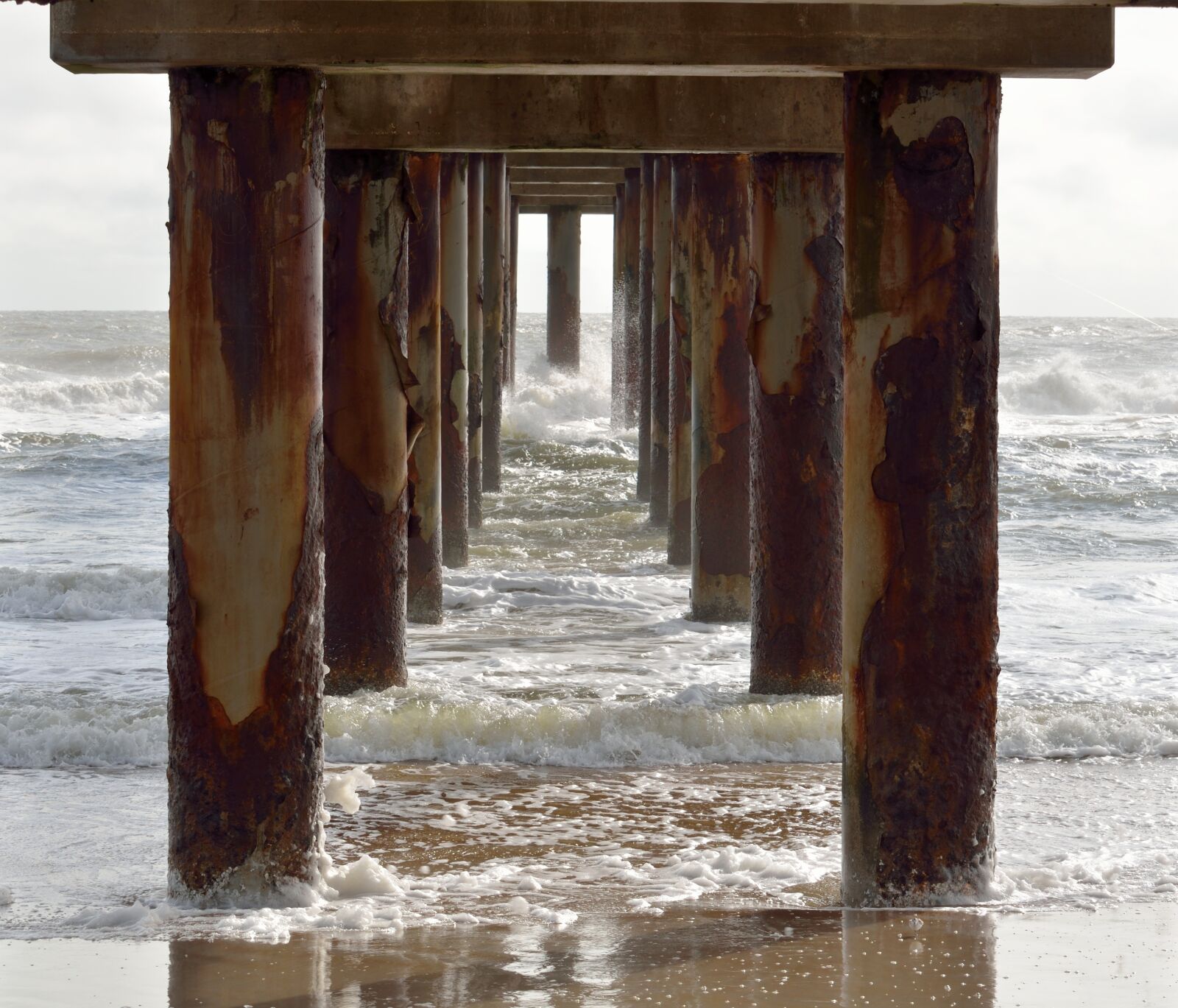 Nikon D7000 sample photo. Under, below, fishing pier photography