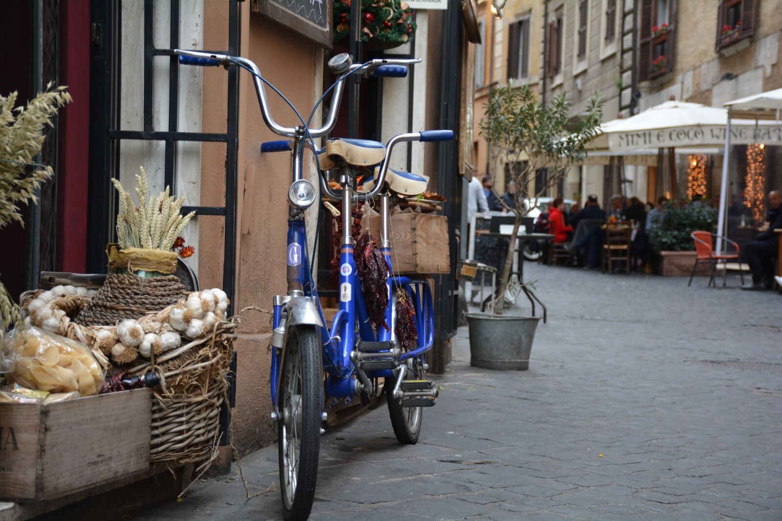 Nikon D5200 sample photo. Bicycle, tandem, rome photography