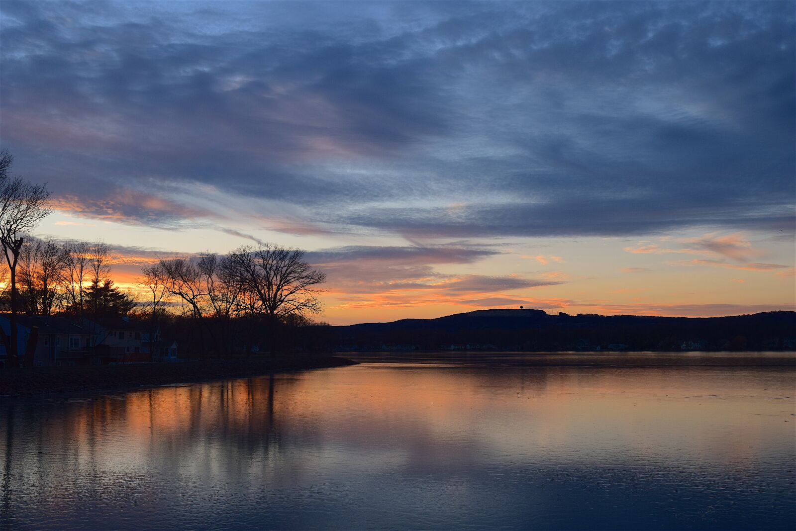 Nikon D3300 sample photo. Lake, sunset, ice photography