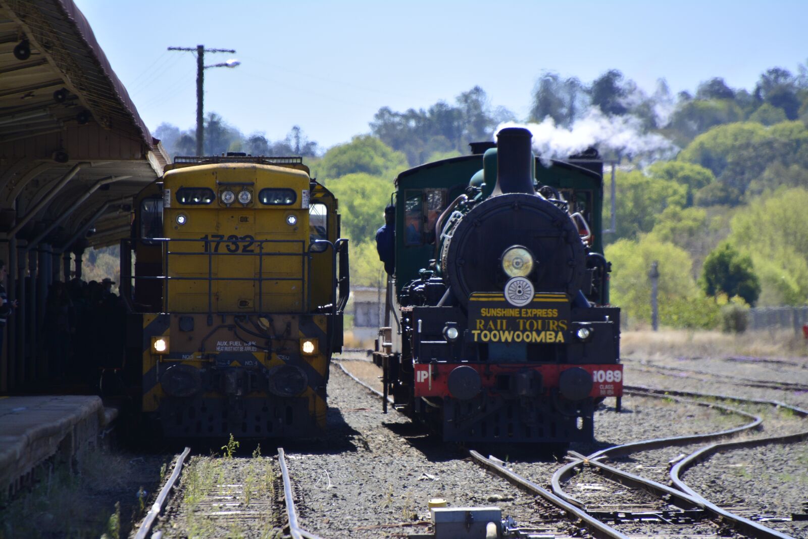 Nikon D5200 sample photo. Brisbane, train, steam photography