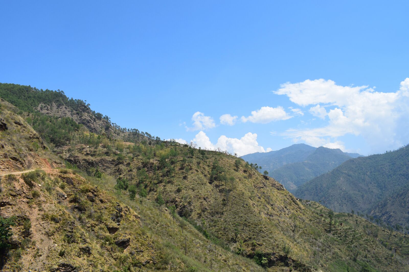 Nikon D5300 sample photo. Hill, with blue sky photography