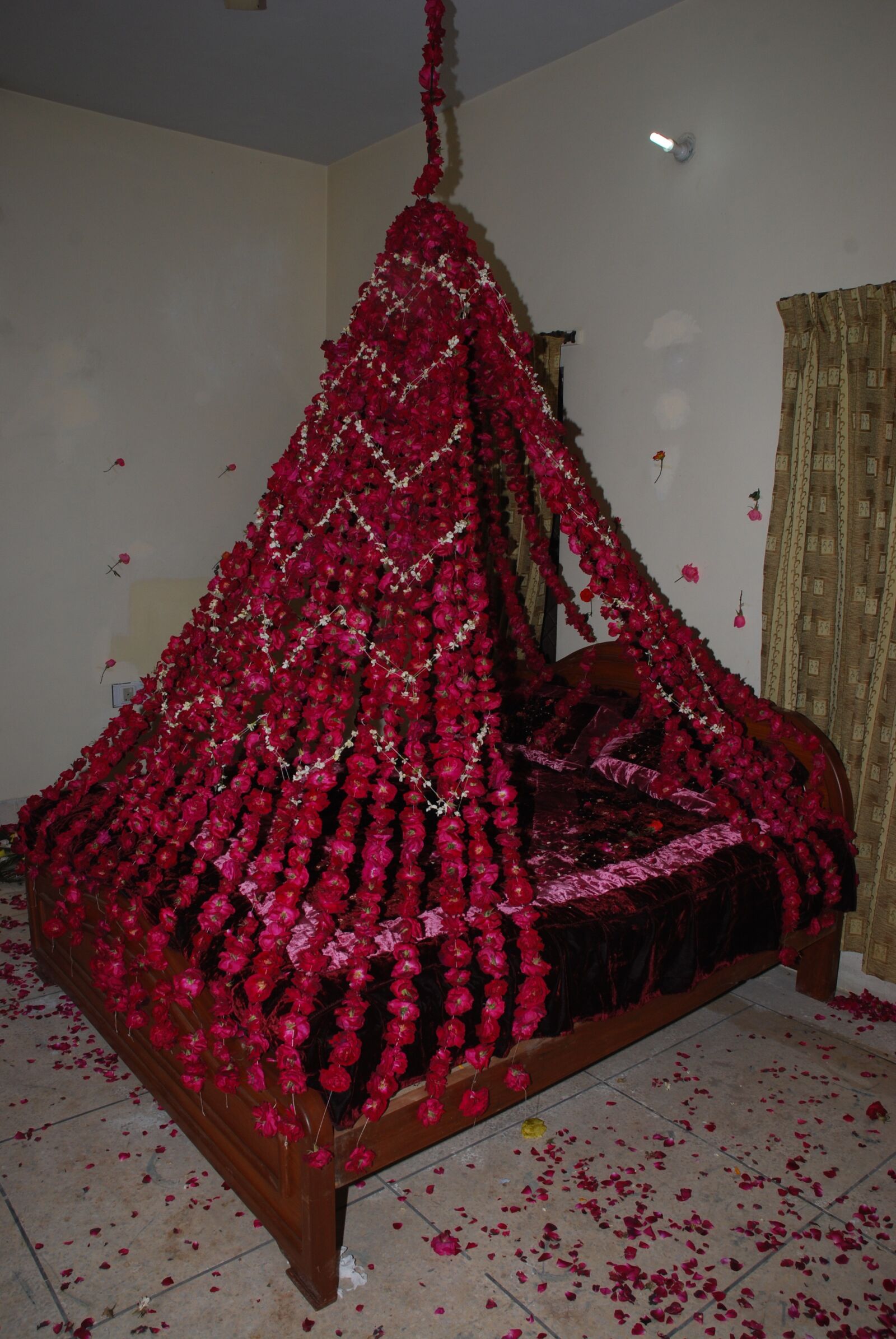 Nikon D40X sample photo. Bridal bed, bed for photography