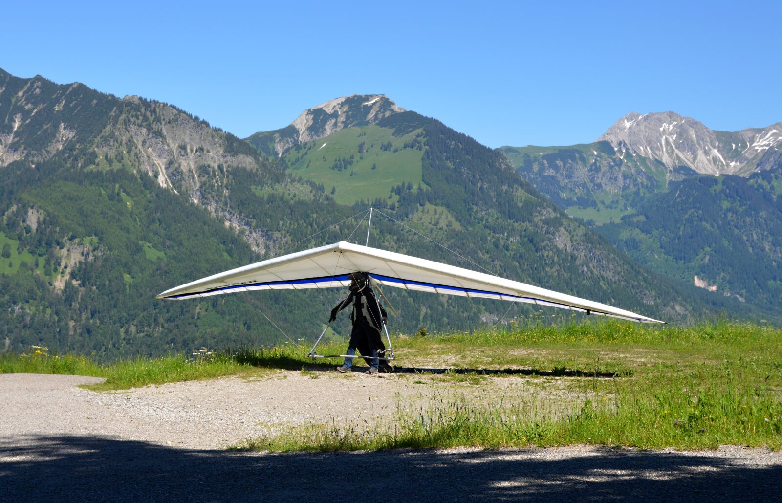 Nikon D3200 sample photo. Hang glider, mountains, landscape photography