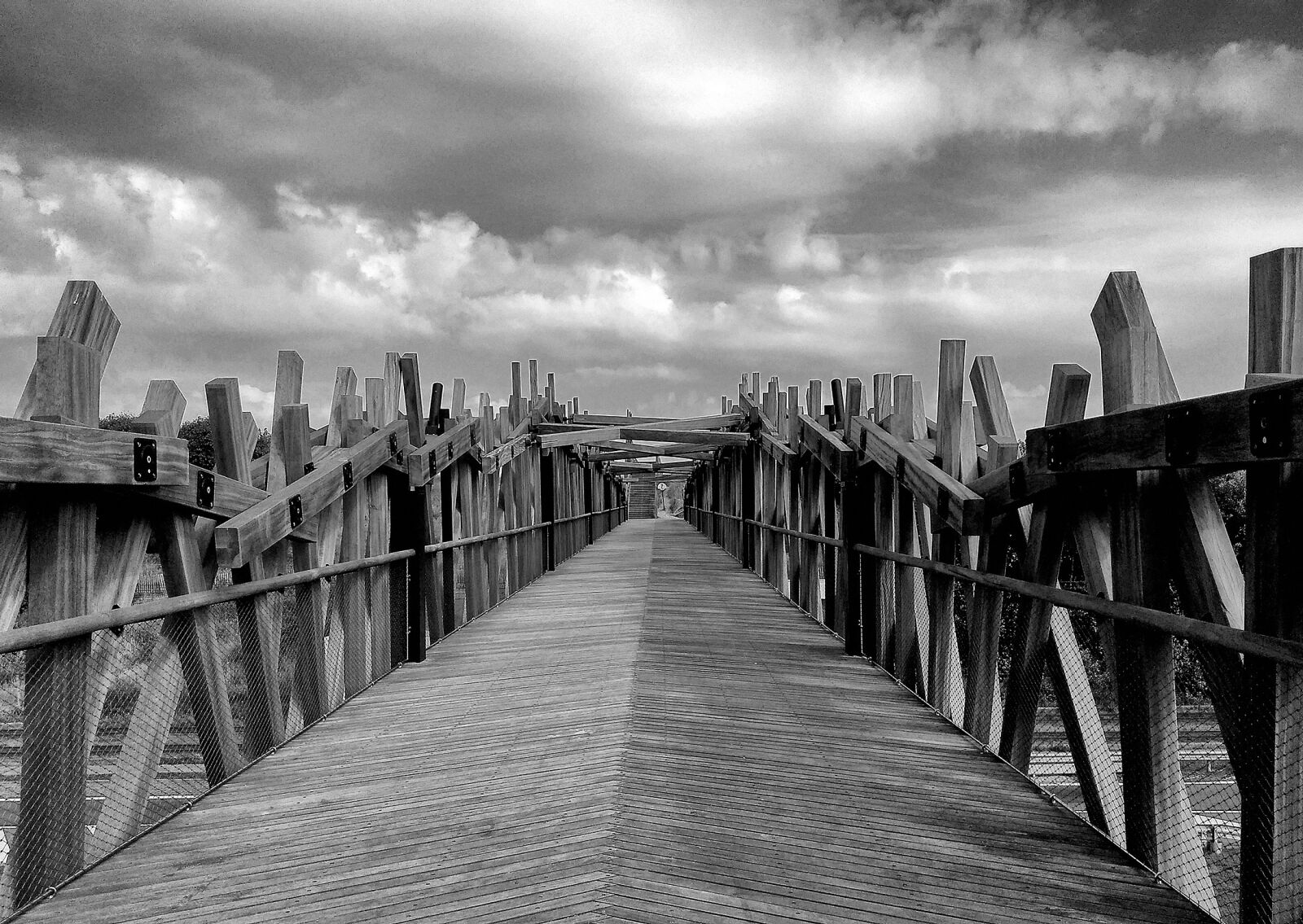 Motorola Moto G Play sample photo. Bridge, black and white photography