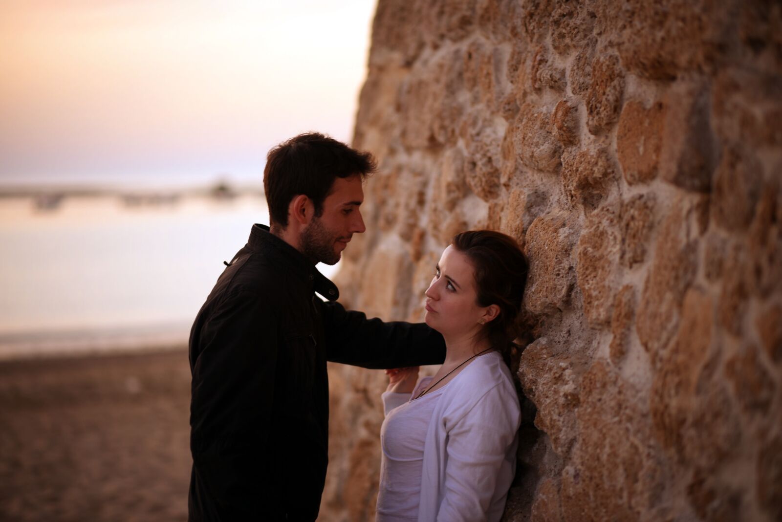 Nikon D750 sample photo. Couple, beach, nature photography