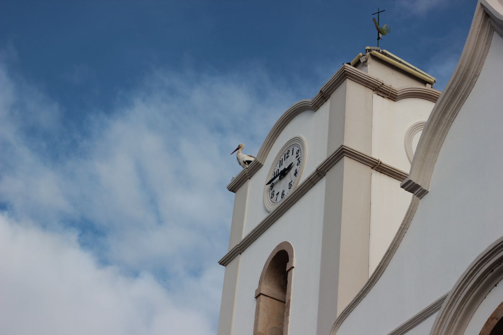 Canon EOS 550D (EOS Rebel T2i / EOS Kiss X4) sample photo. Church, stork, sky photography