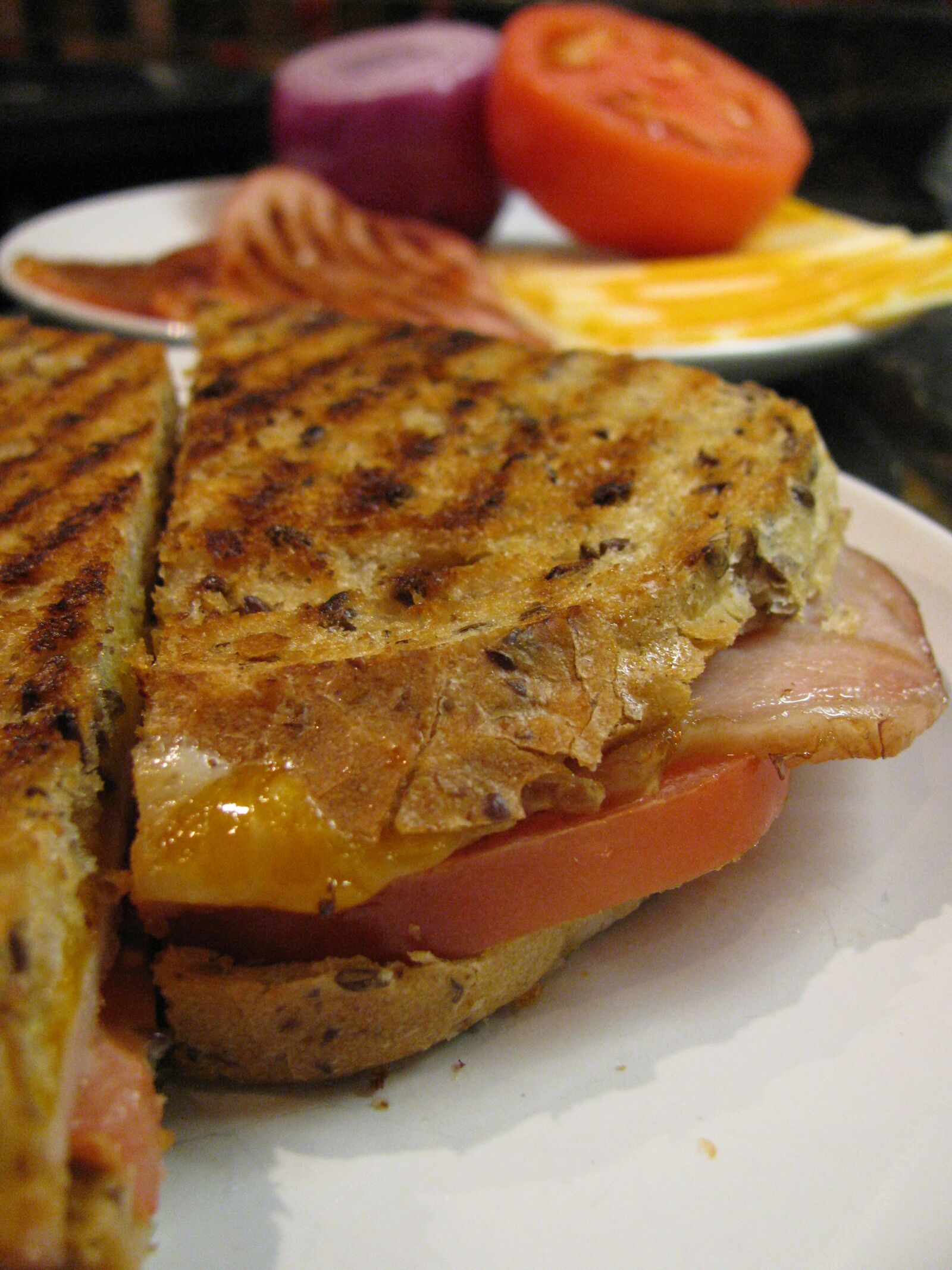Canon PowerShot SX110 IS sample photo. Panini, sandwich, grilled photography