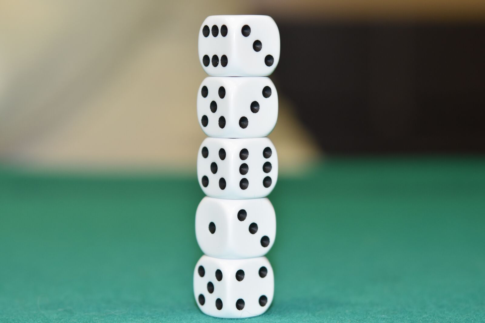 Nikon D5600 sample photo. Games dice, column of photography