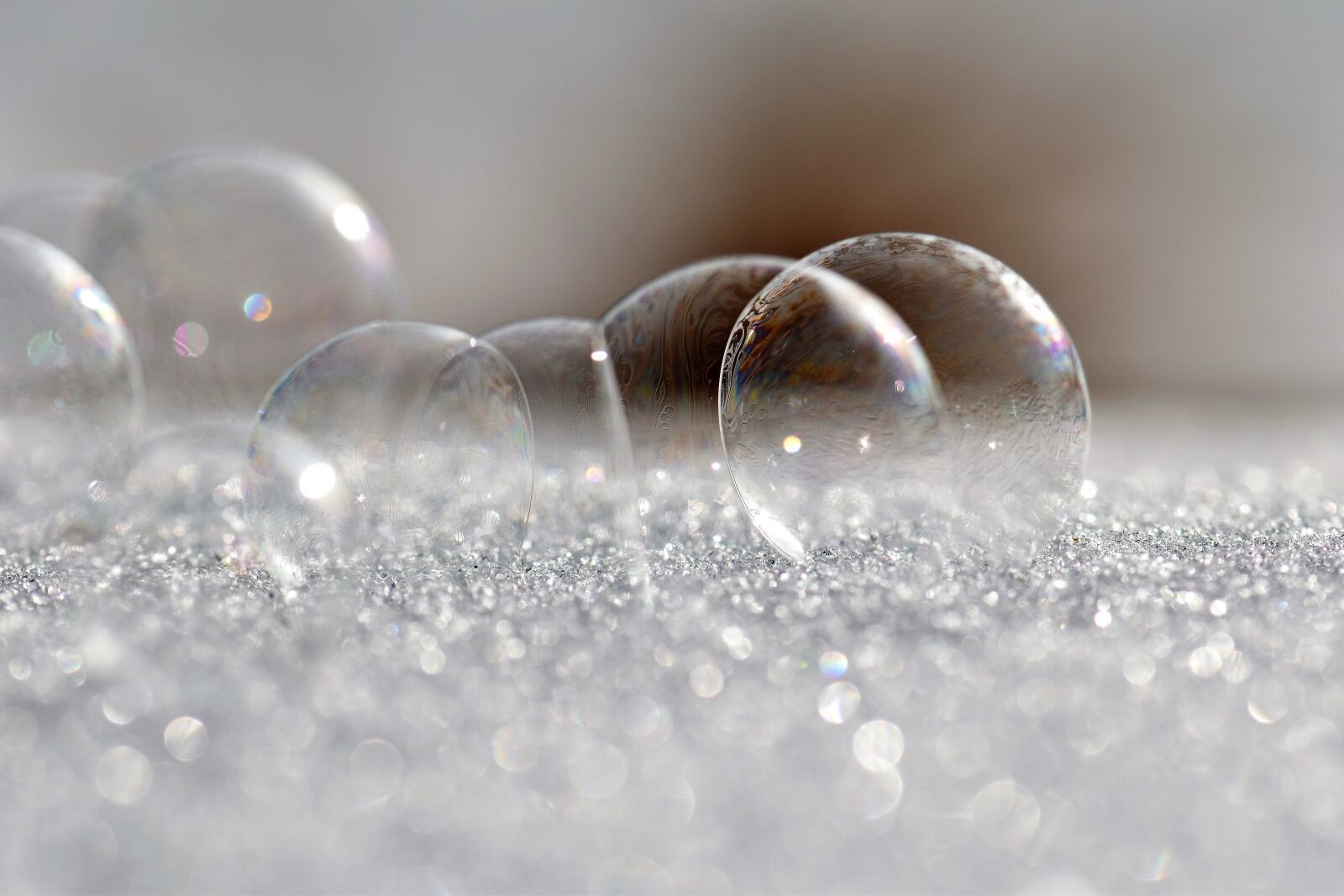 Nikon D5500 sample photo. Soap bubbles, frozen, frost photography