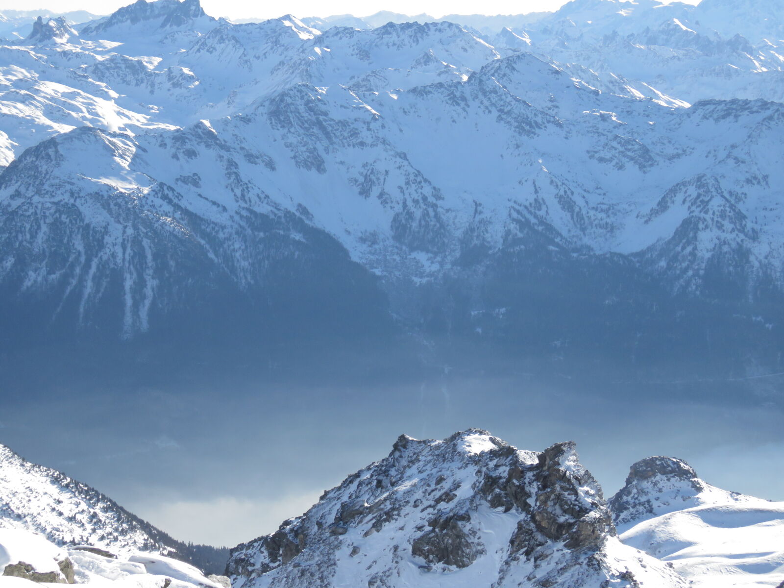 Canon PowerShot SX60 HS sample photo. Clouds, mountains, overview, snow photography