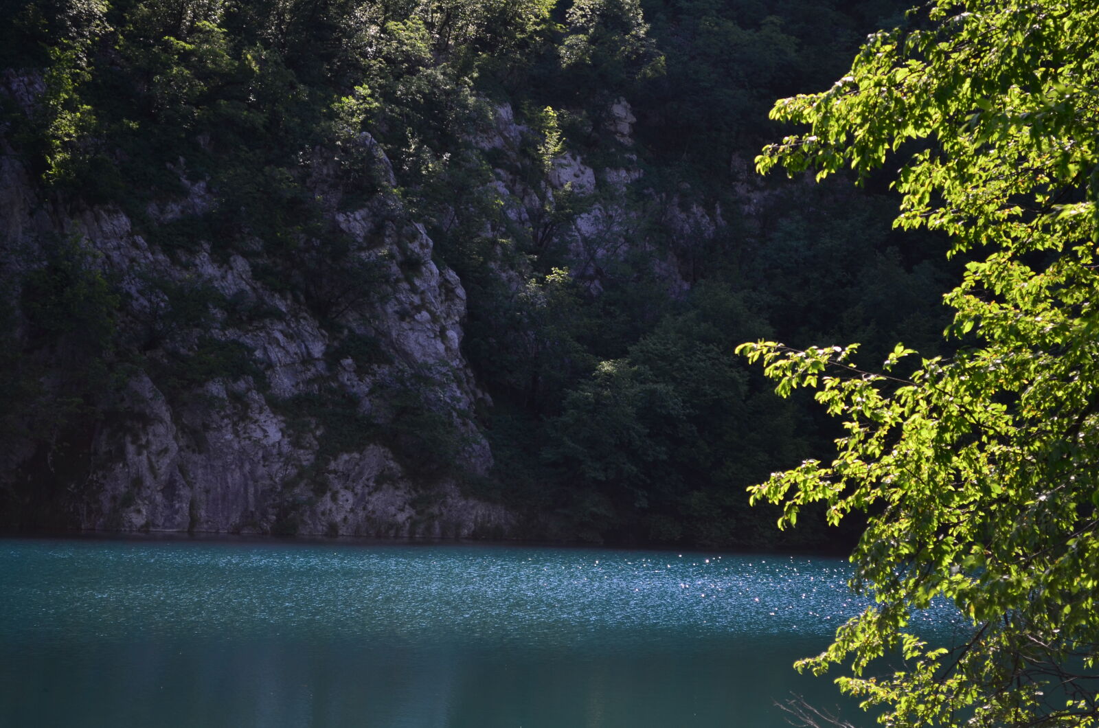 Nikon D5100 sample photo. Croatia, lake, mountain, sky photography