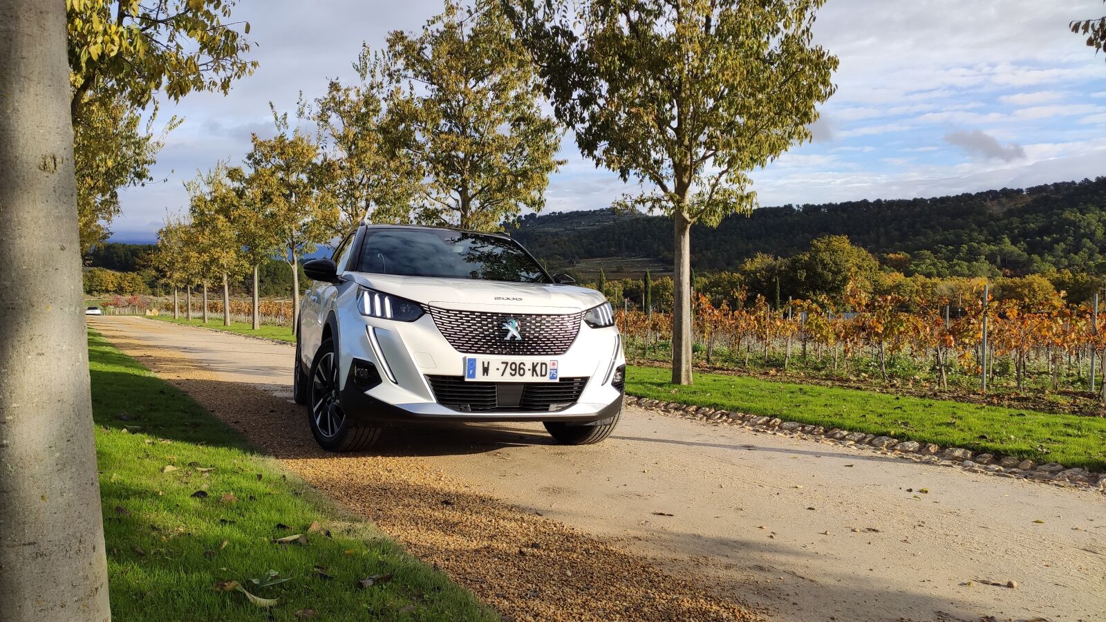 Xiaomi Mi 9T sample photo. Peugeot, e-2008, electric car photography