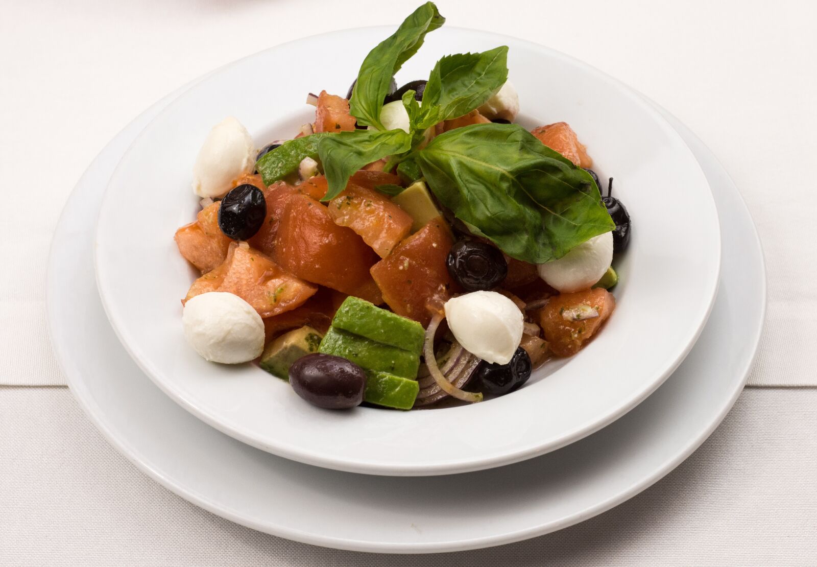 Nikon D7200 sample photo. Italian salad, basil, salad photography