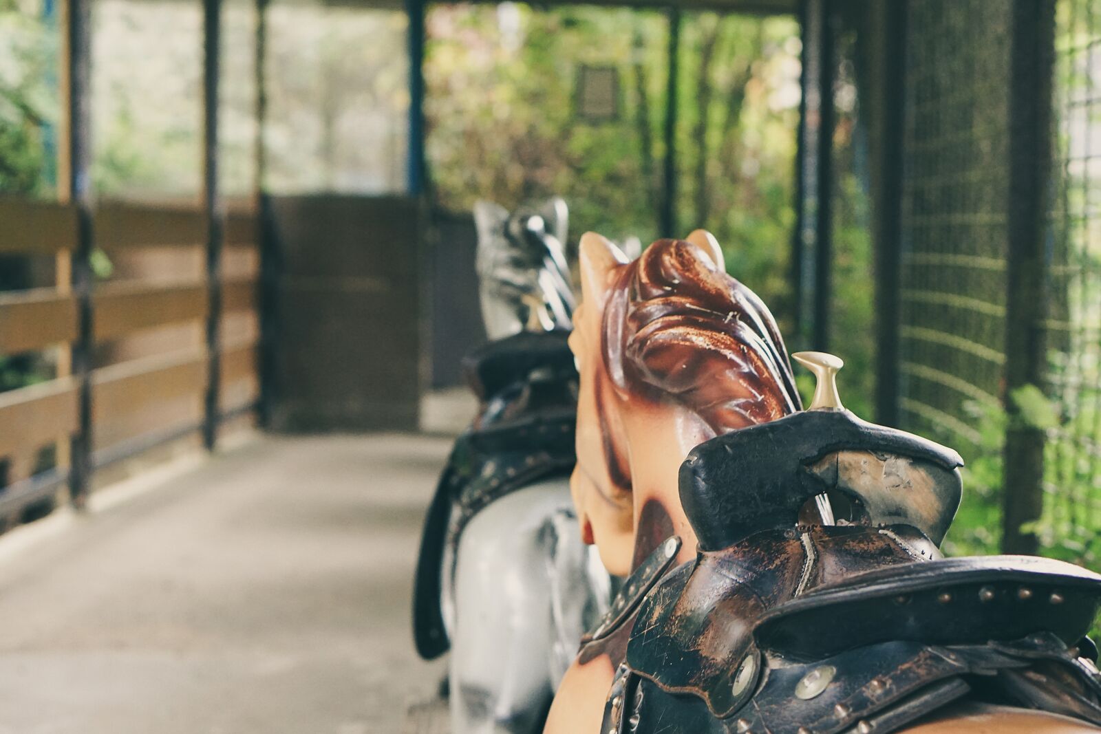 E 50mm F1.8 OSS sample photo. Ride, old freizeitpark, old photography
