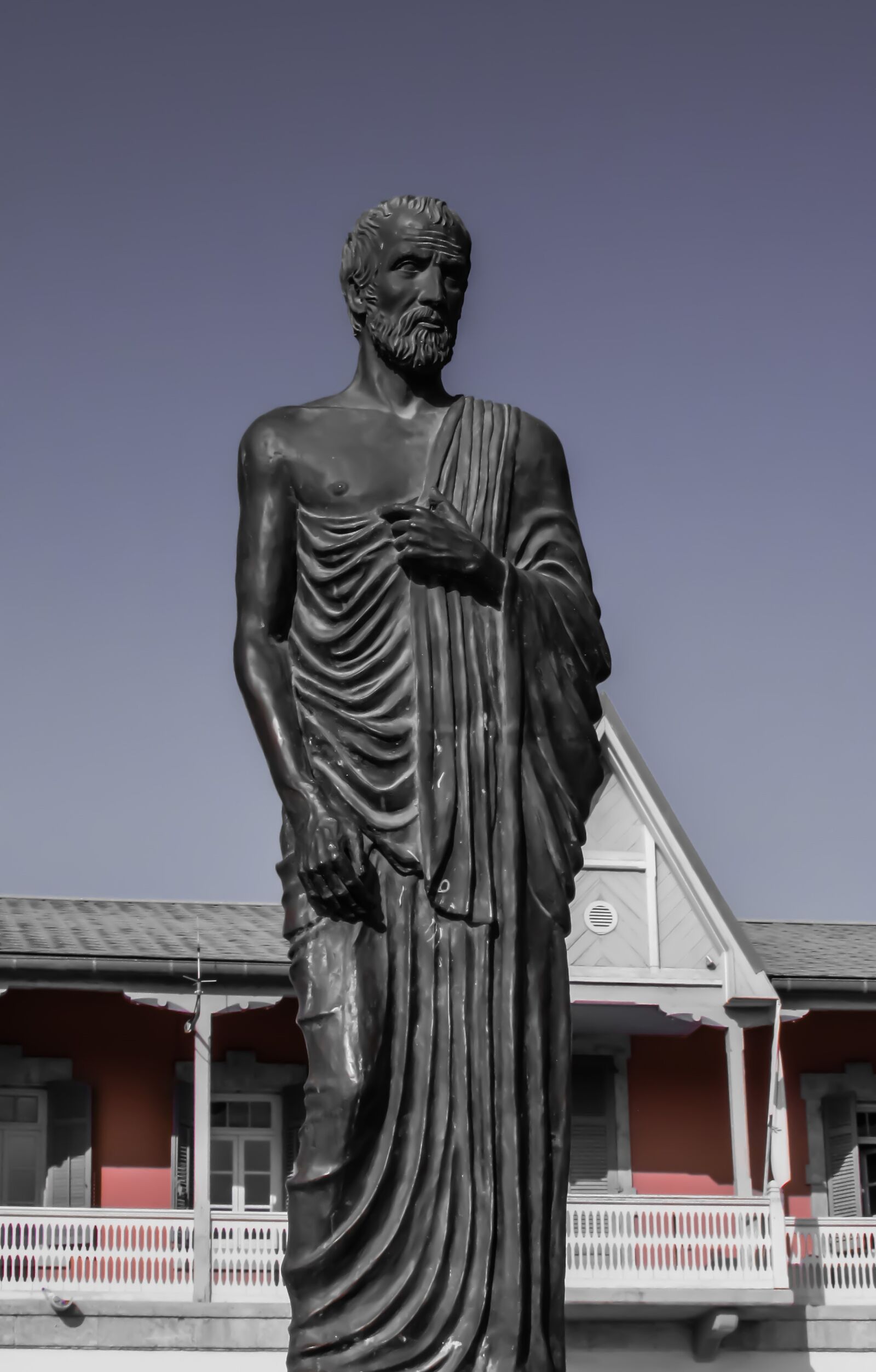 Canon PowerShot SX400 IS sample photo. Zeno of citium, philosopher photography