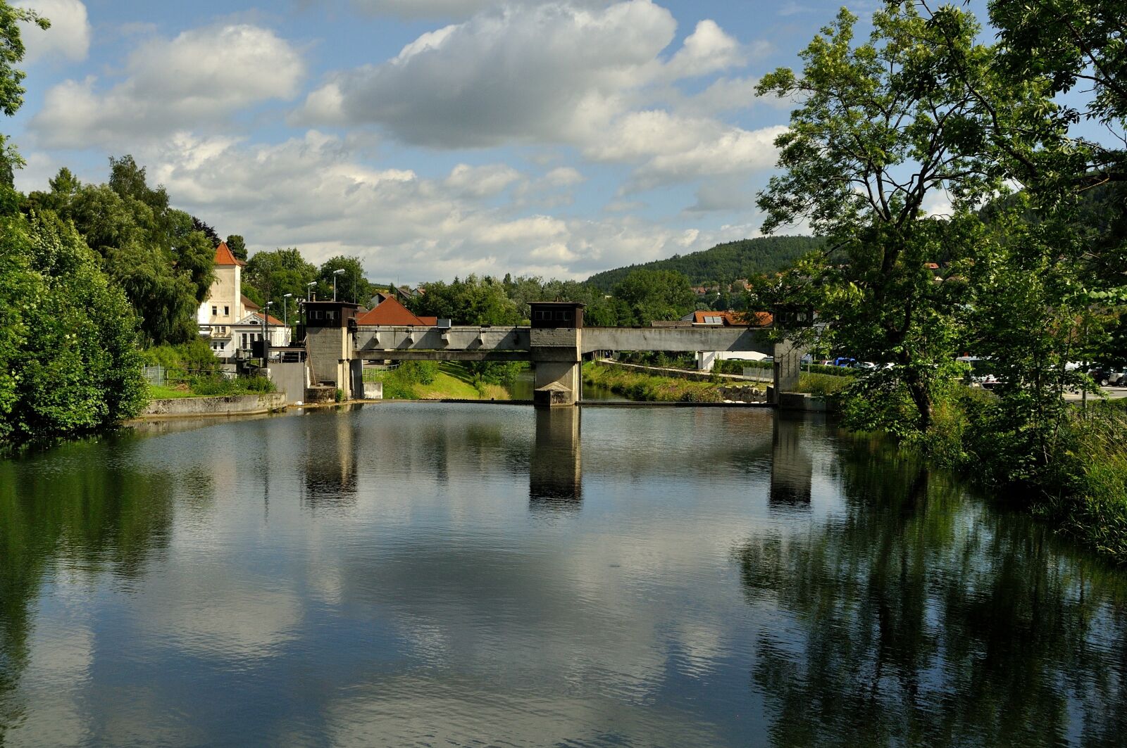 Nikon D90 sample photo. Nagold, barrage, water photography