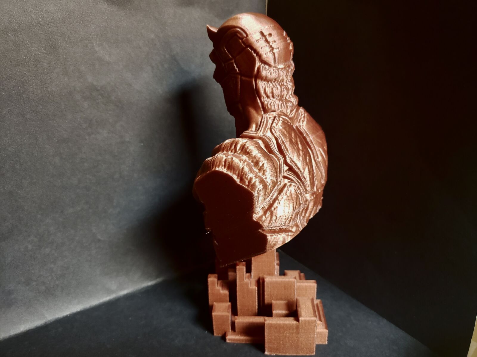 Samsung Galaxy Note9 sample photo. Daredevil, bust, 3d printing photography