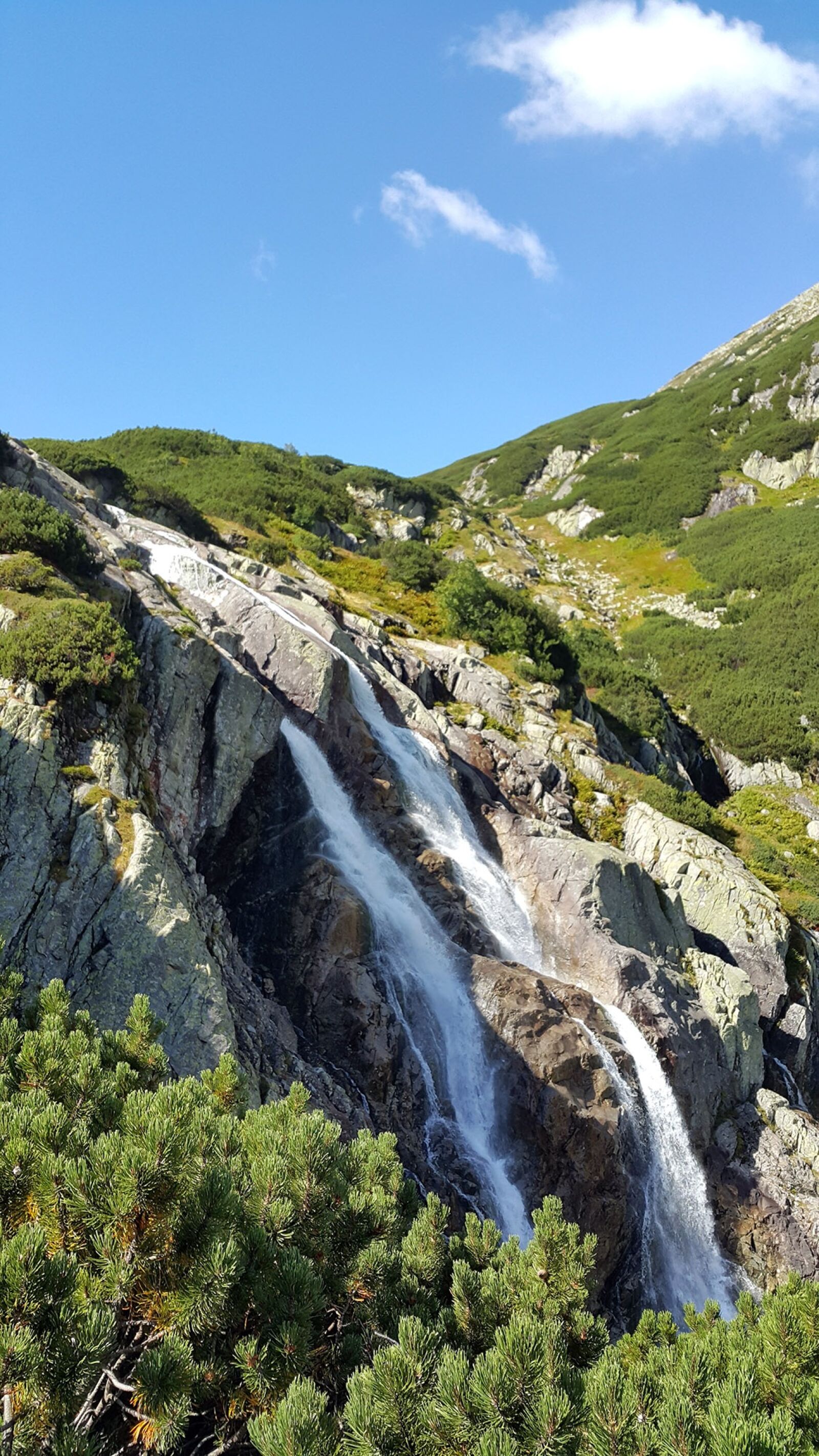 Samsung Galaxy Note4 sample photo. Waterfall, tatry, polish photography