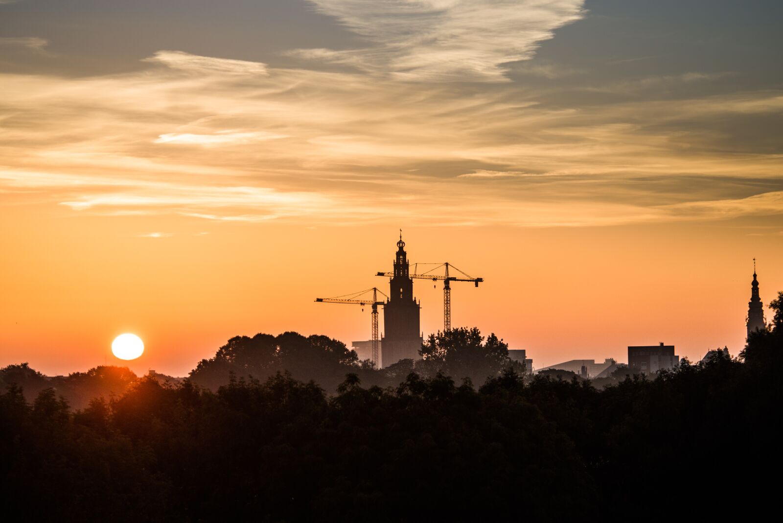 Nikon D600 sample photo. Groningen, sun, church photography