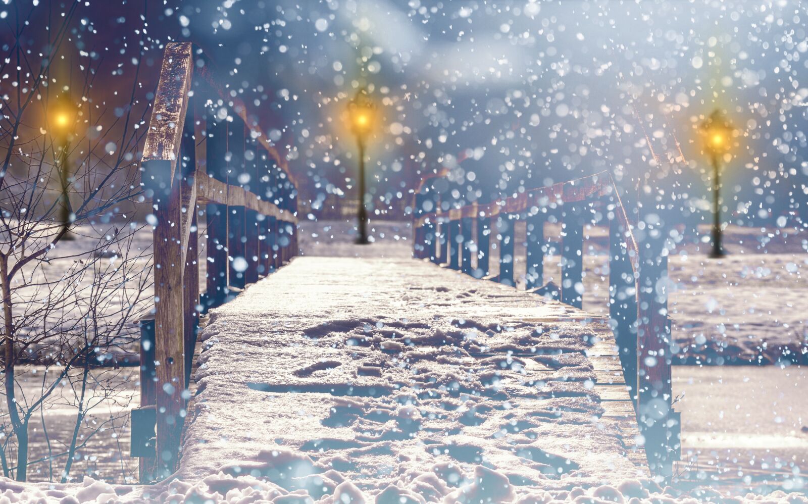 Canon EOS 450D (EOS Rebel XSi / EOS Kiss X2) sample photo. Snow, snowfall, lantern photography