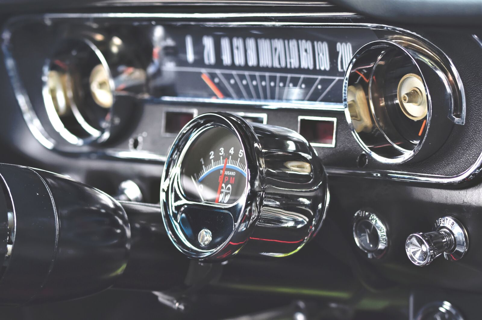 Nikon D7200 sample photo. Ford mustang, tachometer, oldtimer photography