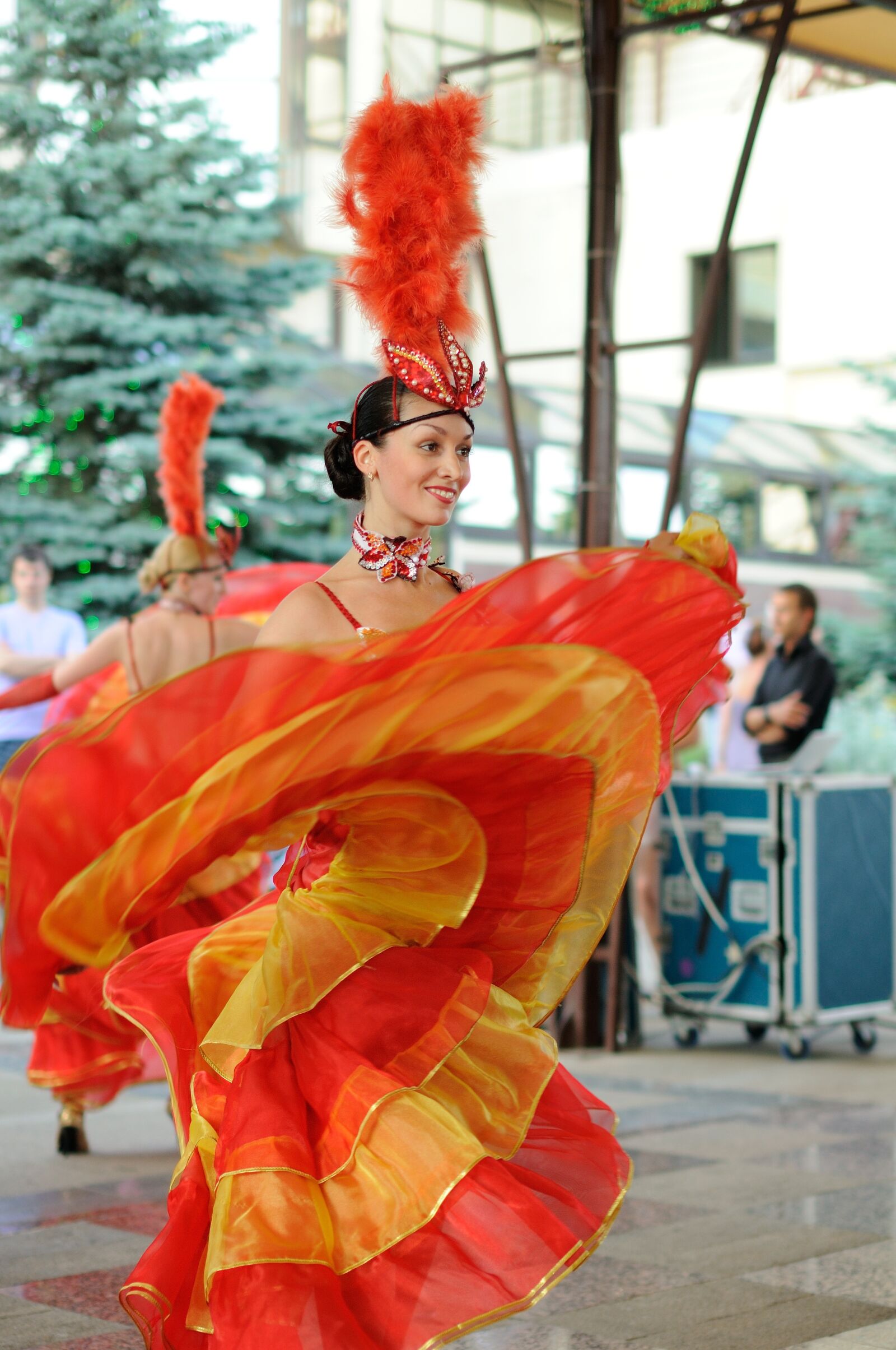 Nikon D90 sample photo. Costume, fire, dance photography