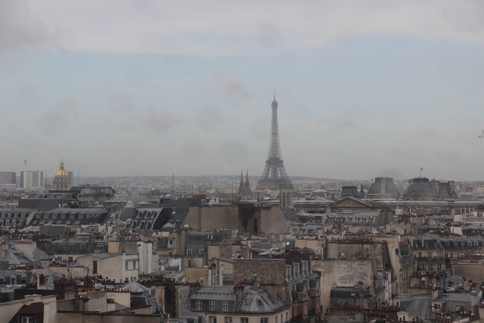 Canon EF-S 18-135mm F3.5-5.6 IS sample photo. Paris, roof, view photography