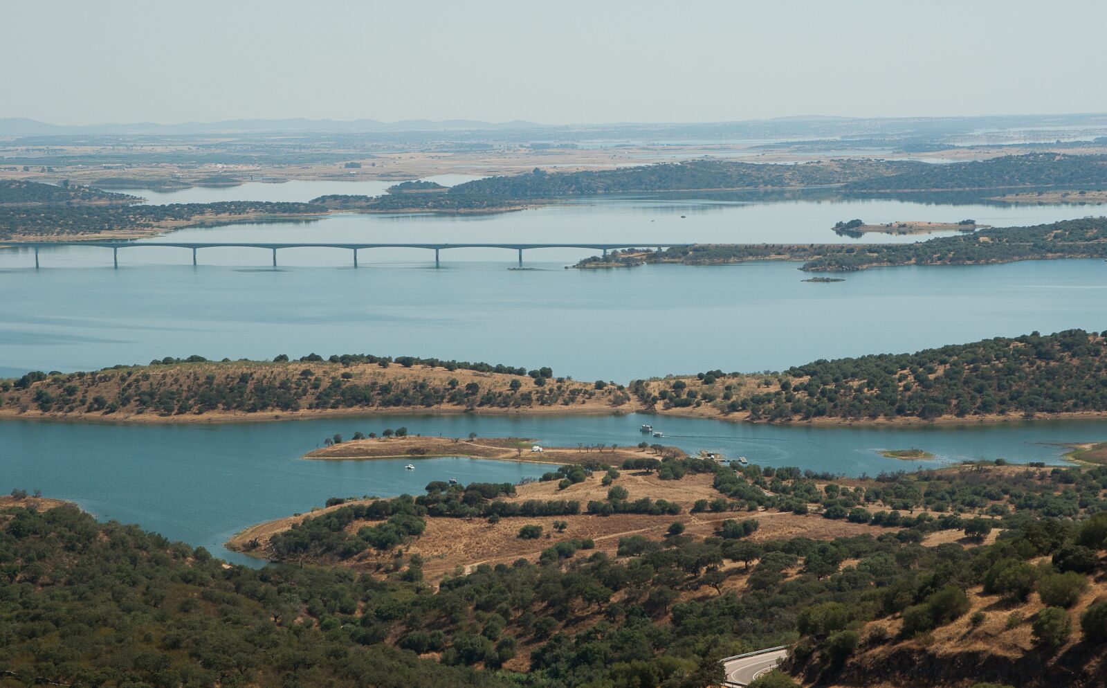 Pentax K10D sample photo. Portugal, lake, bridge photography