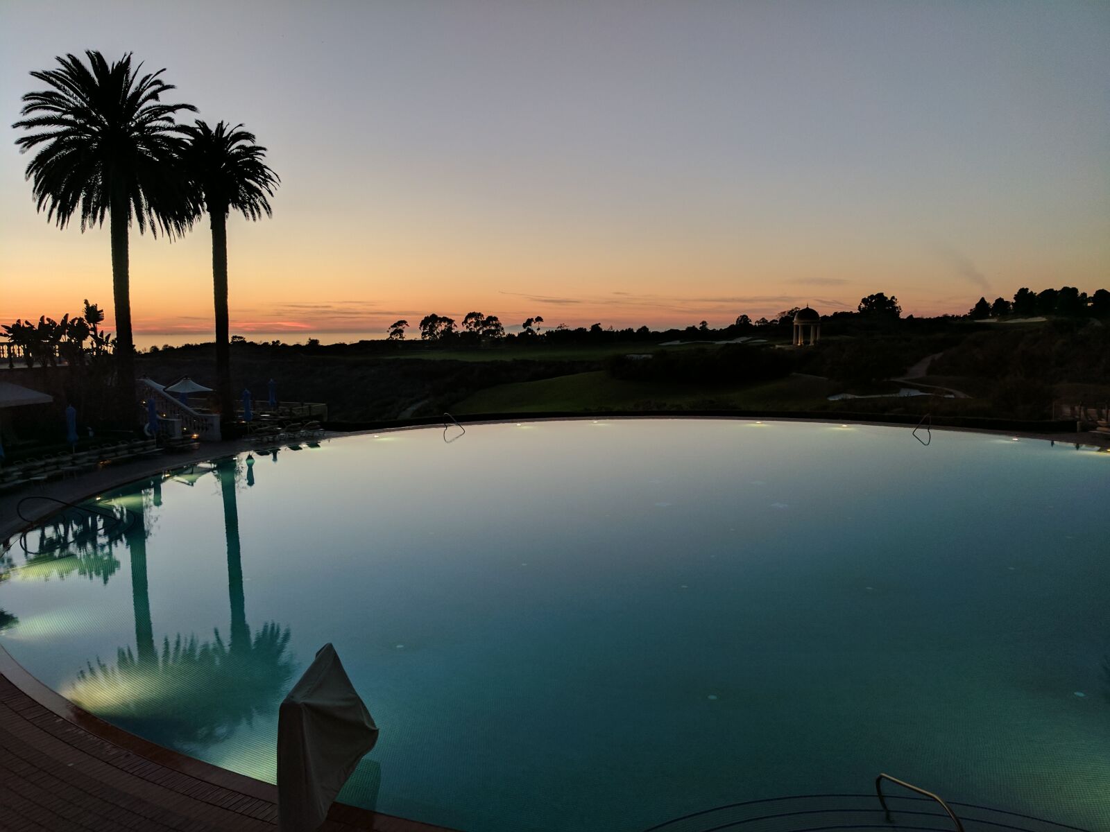 Google Pixel XL sample photo. Pool, resort, sunset photography