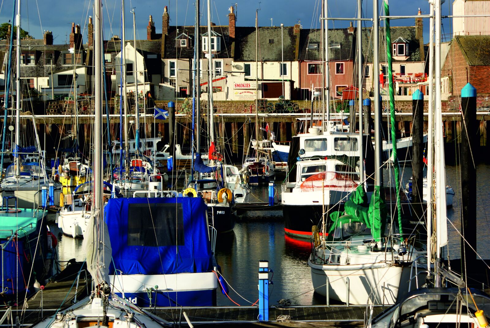 Sony Alpha DSLR-A200 sample photo. Arbroath, harbour, sea photography