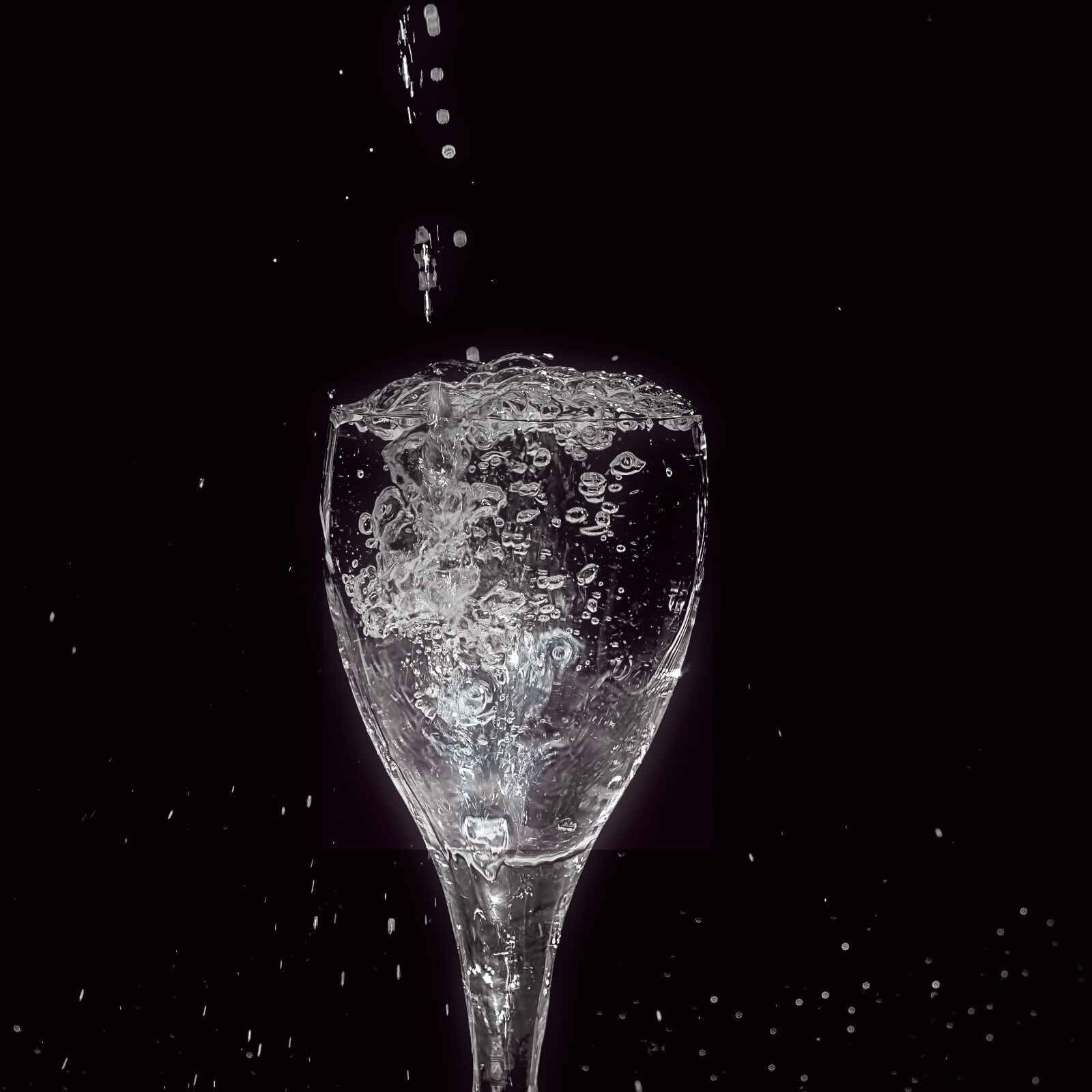 Nikon D800 sample photo. Glass, water, bubble photography