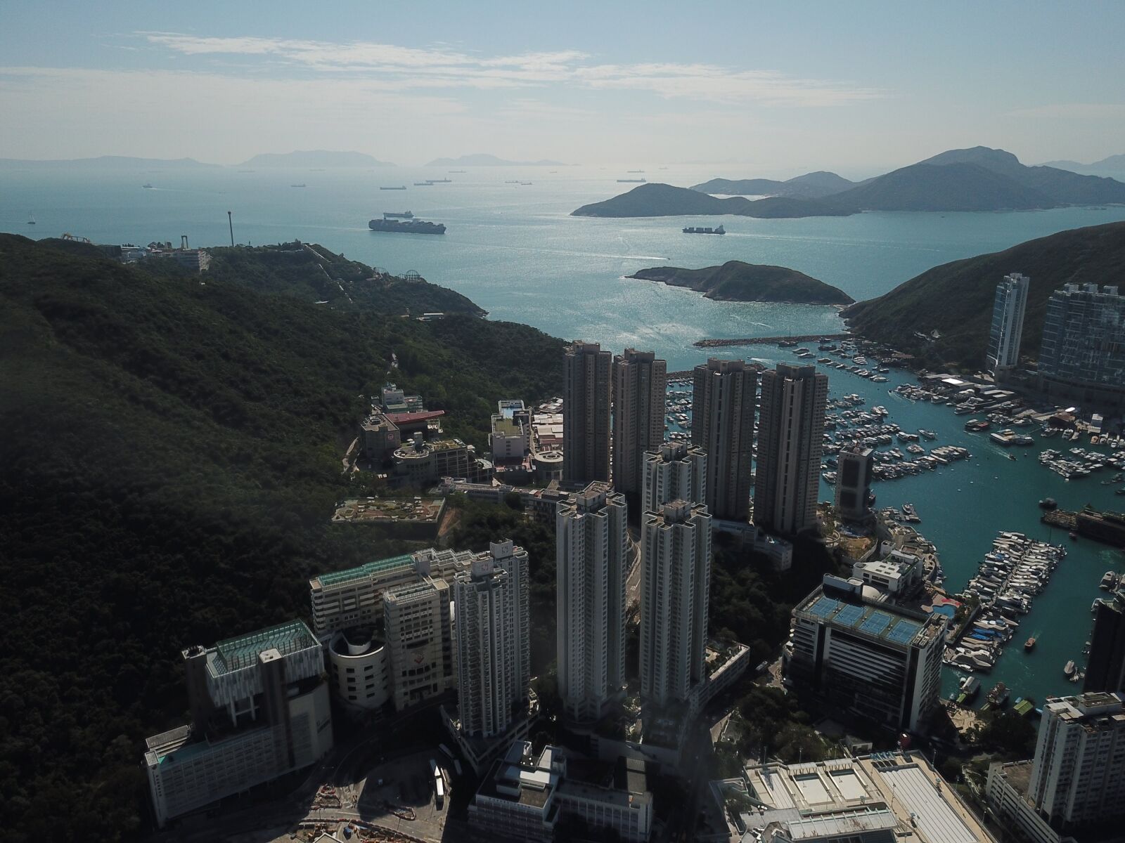 DJI FC220 sample photo. Aerial, hongkong, asia photography