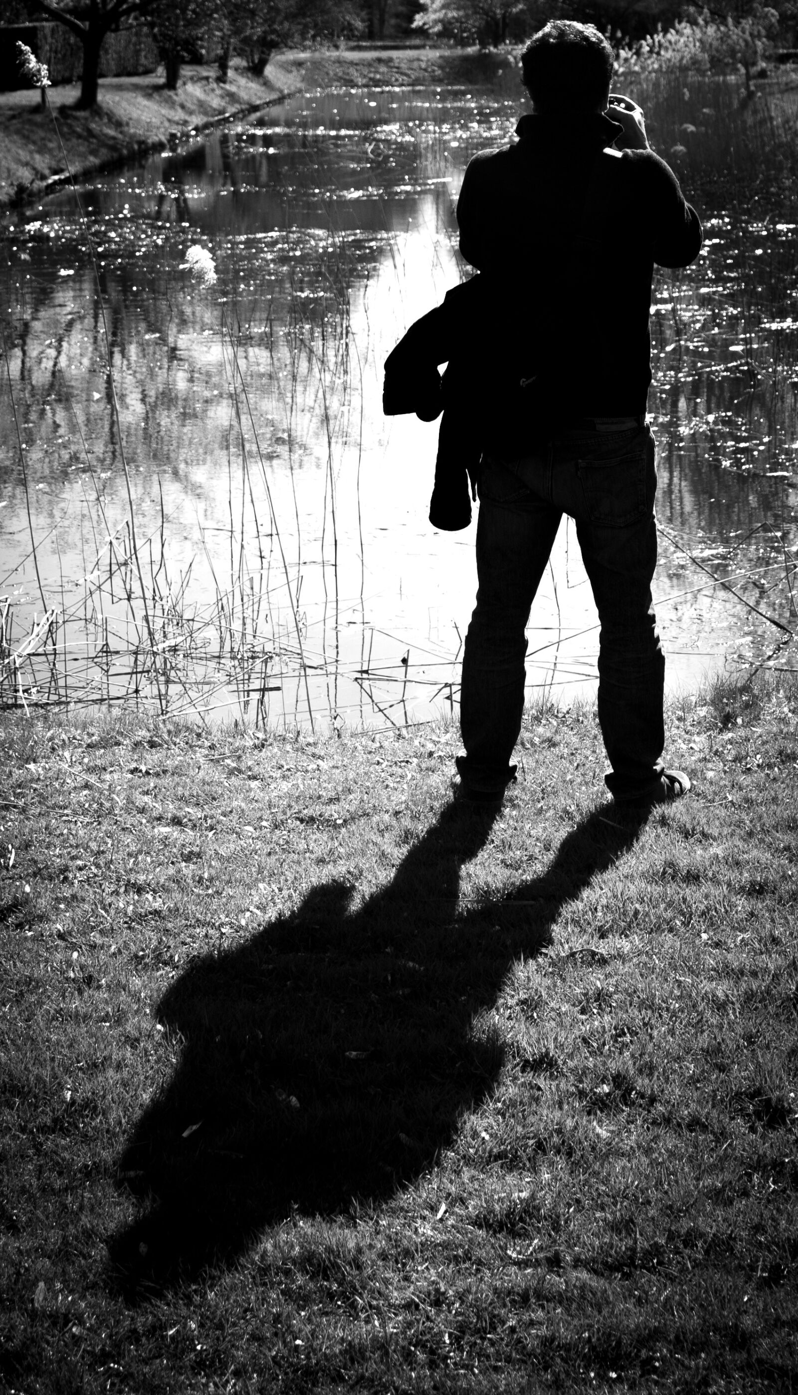 Nikon D610 sample photo. Man, taking photo, shadow photography