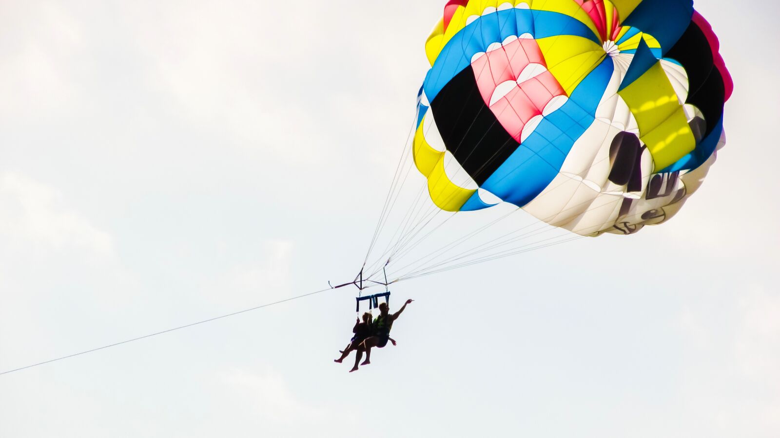 Canon PowerShot SX400 IS sample photo. Paragliding, sea sport, fly photography