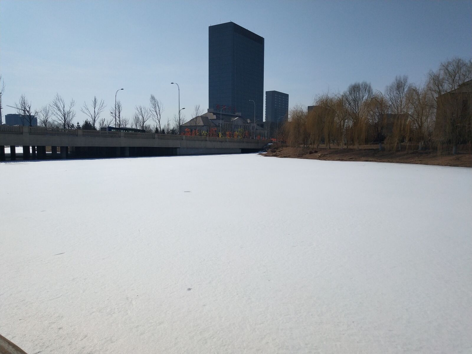 vivo X20A sample photo. Winter, snow, river photography