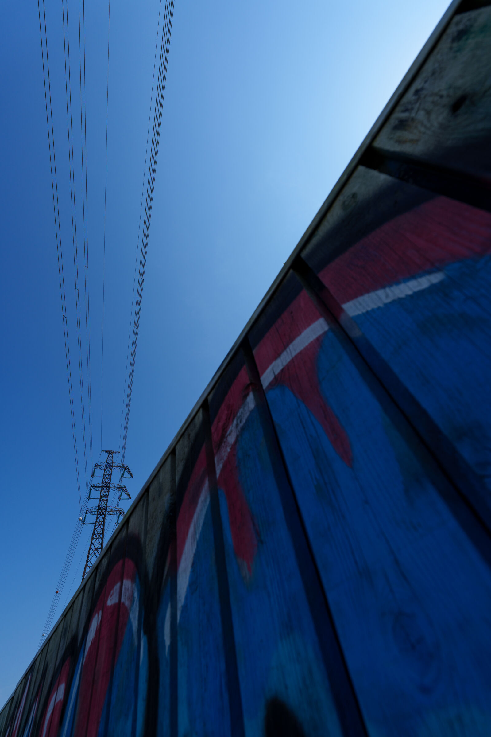 Sony a7R V sample photo. Powerline fence photography