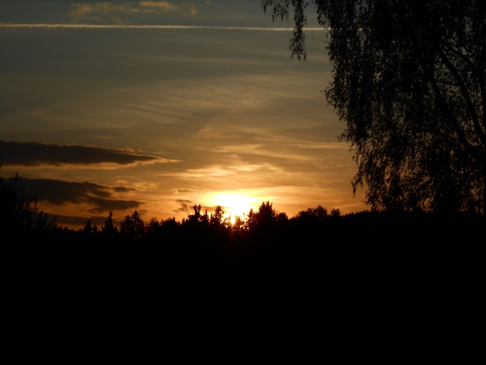 Nikon COOLPIX S2700 sample photo. Sunset, tree, horizon photography