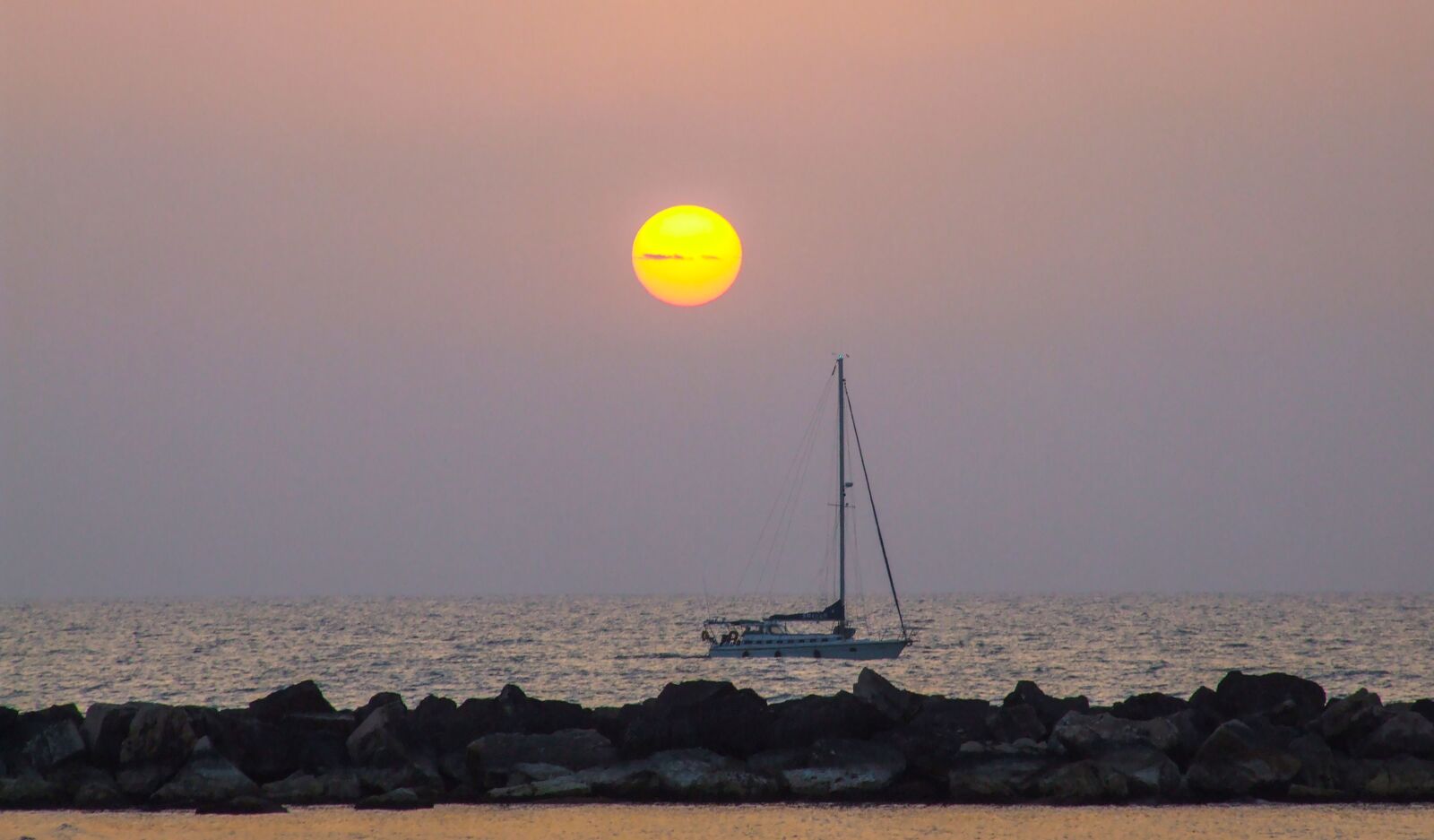 Fujifilm FinePix S9600 sample photo. Sunset, mediterranean sea, tel-aviv photography