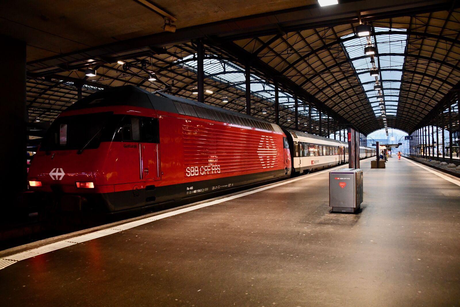 Nikon D7500 sample photo. Train station, swiss, rails photography