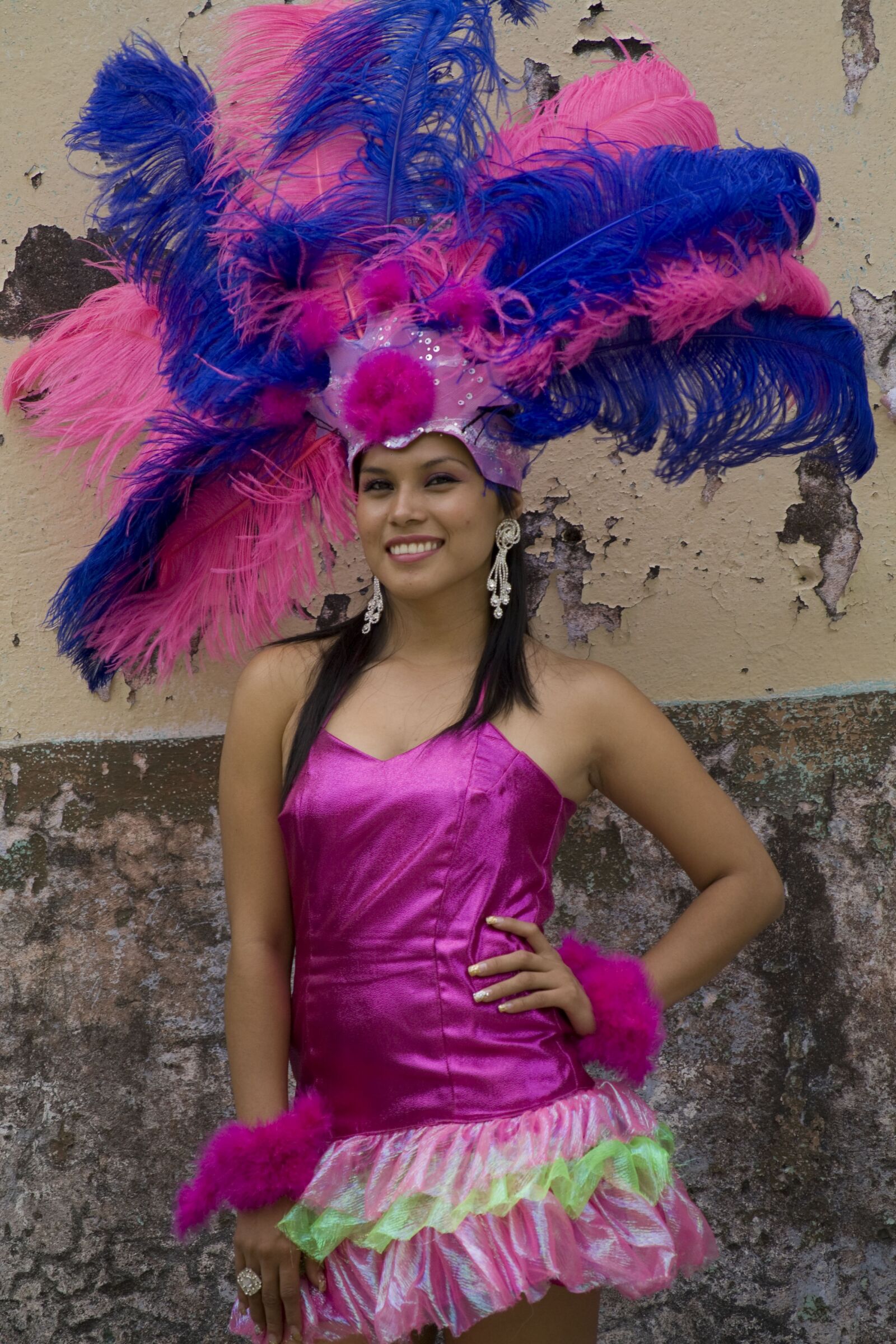 Canon EOS 1000D (EOS Digital Rebel XS / EOS Kiss F) sample photo. Carnival, dress, feathers photography